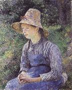 Bathing girl who sat up haret Camille Pissarro